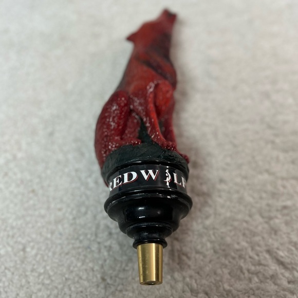 Vintage "Red Wolf Howling" Beer Tap Art Sculpture - Picture 5 of 7